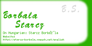 borbala starcz business card